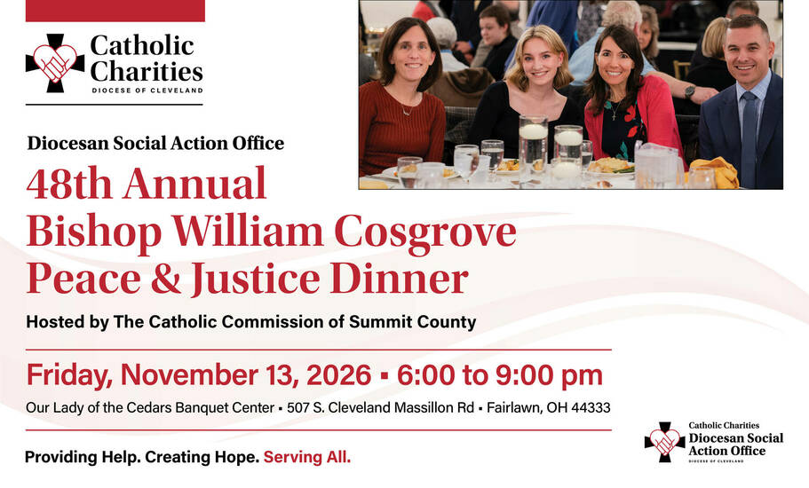 48th Annual Bishop William Cosgrove Peace & Justice Dinner