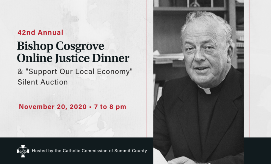42nd Annual Bishop Cosgrove Online Justice Dinner