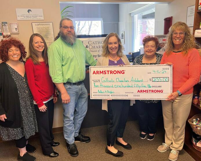 Ashland County Receives $2,155 Donation from Armstrong Cable 