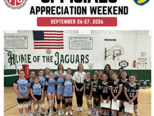 Officials Appreciation Weekend Sept. 26-27!