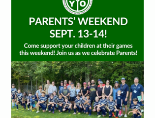 Parents Weekend Sept. 13-14, 2025!  
