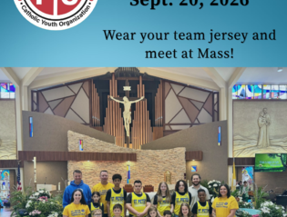 CYO Team Mass Sunday September 20!